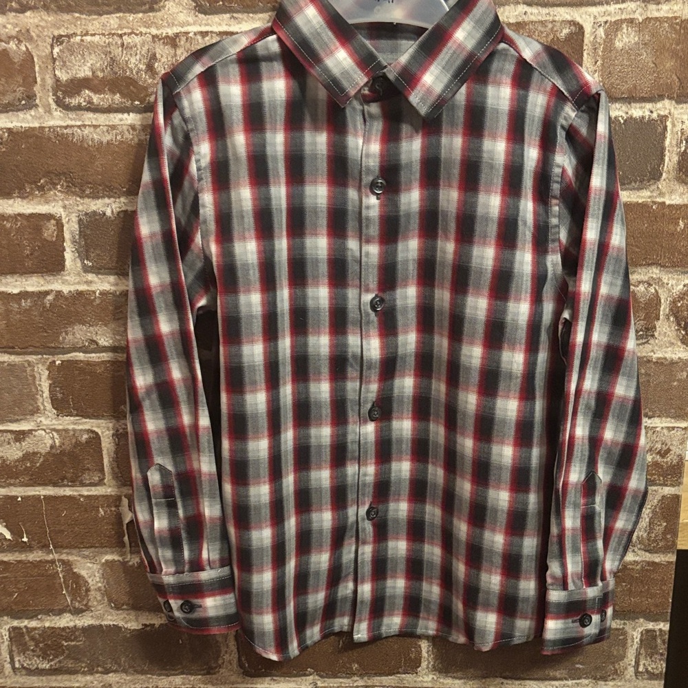Kids Plaid Button-Up Shirt